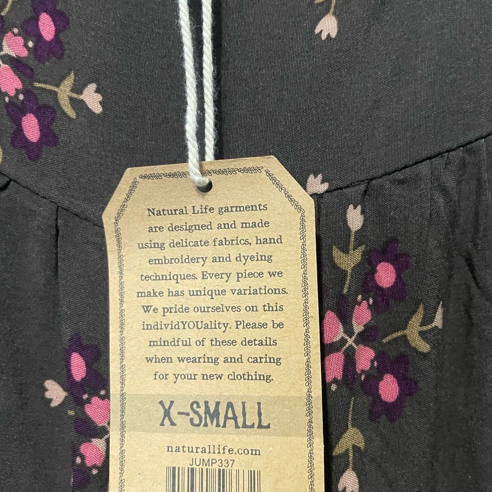 NATURAL LIFE Brown and Pink Floral Long Jumper NWT - Picture 7 of 7